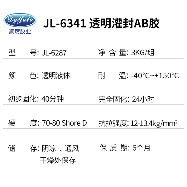 导热管专用环氧灌封AB胶 电子元件专用透明密封电子灌封胶-聚力胶水